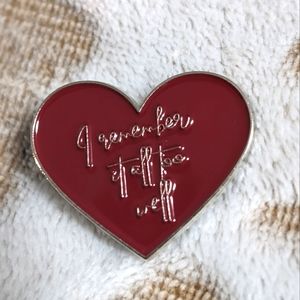 Taylor Swift All Too Well Heart Enamel Pin